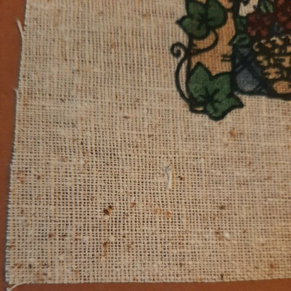 2 Vintage Homespun Patches Fabric for Sewing Pillows Stockings - Picture 7 of 8